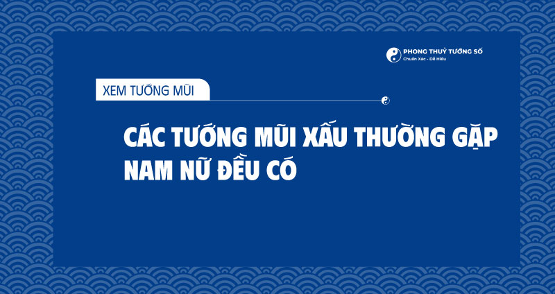 Các tướng mũi xấu thường gặp ở nam nữ Việt Nam