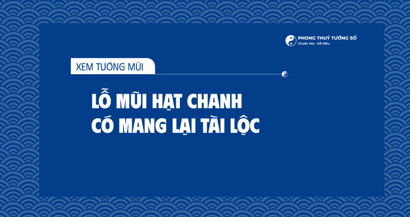 Tướng lỗ mũi hạt chanh có mang lại tài lộc
